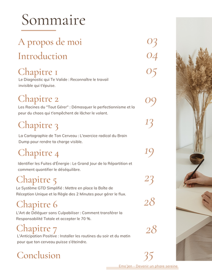 Ebook 2 - Décharge mentale, l'ebook pour L’Ebook pour arrêter de tout gérer, tout penser, tout anticiper